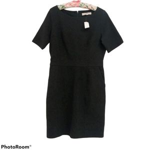 New LOFT Elbow Sleeve Dress Black Size 8
